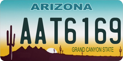AZ license plate AAT6169