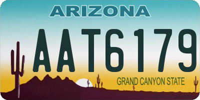 AZ license plate AAT6179