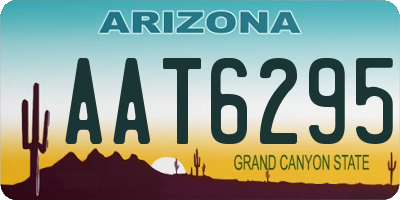 AZ license plate AAT6295