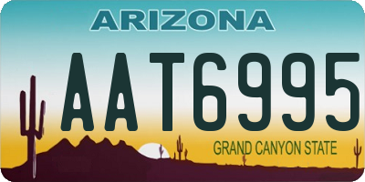 AZ license plate AAT6995