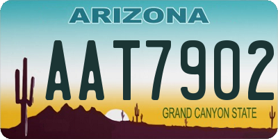 AZ license plate AAT7902