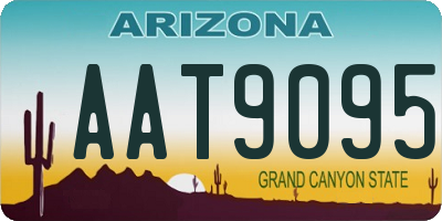 AZ license plate AAT9095