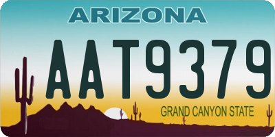 AZ license plate AAT9379