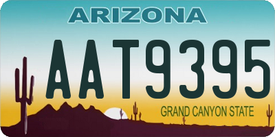 AZ license plate AAT9395