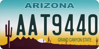 AZ license plate AAT9440