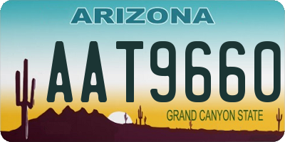 AZ license plate AAT9660
