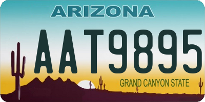 AZ license plate AAT9895