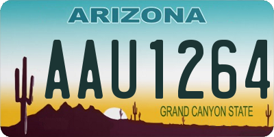 AZ license plate AAU1264