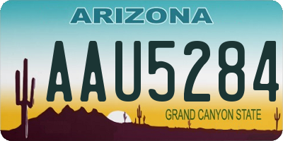 AZ license plate AAU5284