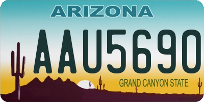 AZ license plate AAU5690