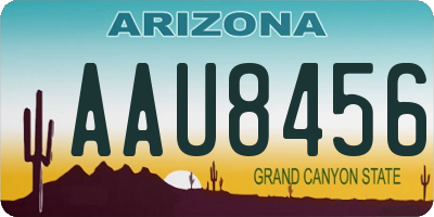 AZ license plate AAU8456