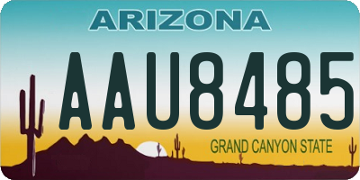 AZ license plate AAU8485