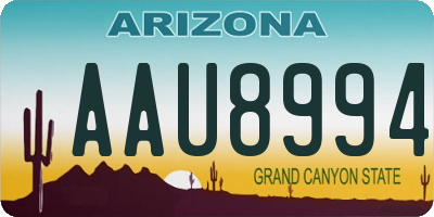 AZ license plate AAU8994