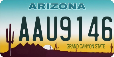 AZ license plate AAU9146