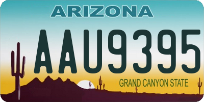 AZ license plate AAU9395