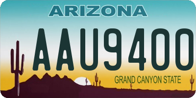 AZ license plate AAU9400