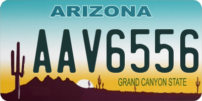 AZ license plate AAV6556