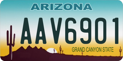 AZ license plate AAV6901