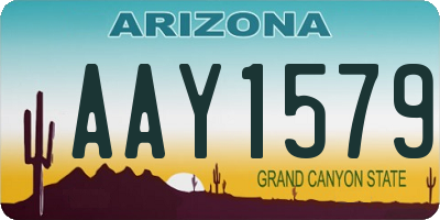 AZ license plate AAY1579
