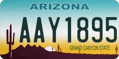 AZ license plate AAY1895