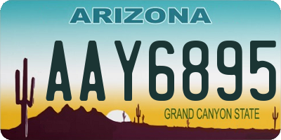 AZ license plate AAY6895