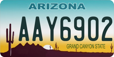 AZ license plate AAY6902
