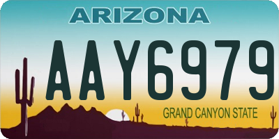 AZ license plate AAY6979
