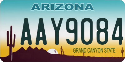 AZ license plate AAY9084