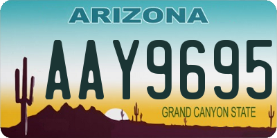 AZ license plate AAY9695