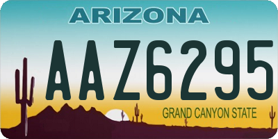 AZ license plate AAZ6295