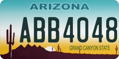 AZ license plate ABB4048