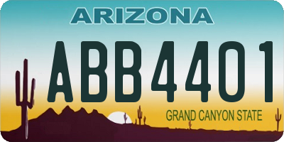 AZ license plate ABB4401