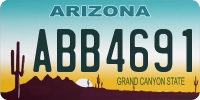 AZ license plate ABB4691