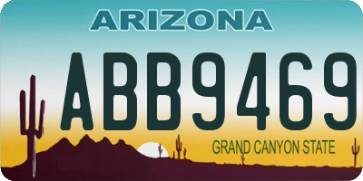 AZ license plate ABB9469