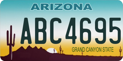 AZ license plate ABC4695