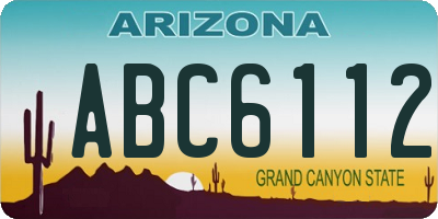 AZ license plate ABC6112