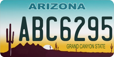 AZ license plate ABC6295
