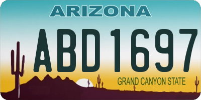 AZ license plate ABD1697