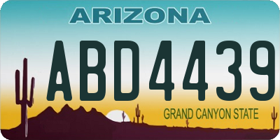 AZ license plate ABD4439