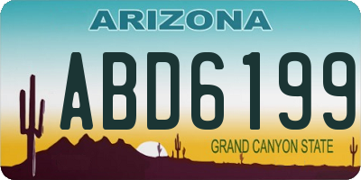AZ license plate ABD6199