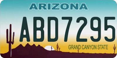 AZ license plate ABD7295