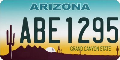 AZ license plate ABE1295