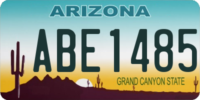 AZ license plate ABE1485