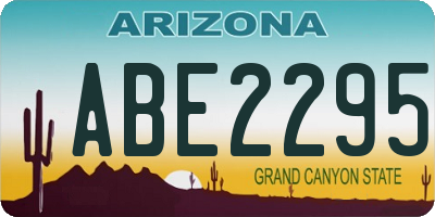 AZ license plate ABE2295