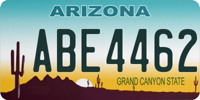 AZ license plate ABE4462