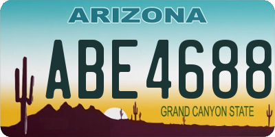 AZ license plate ABE4688