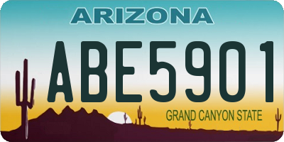 AZ license plate ABE5901