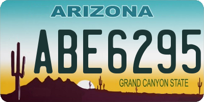 AZ license plate ABE6295