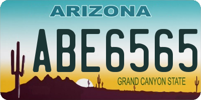 AZ license plate ABE6565