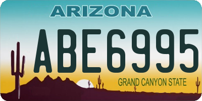 AZ license plate ABE6995